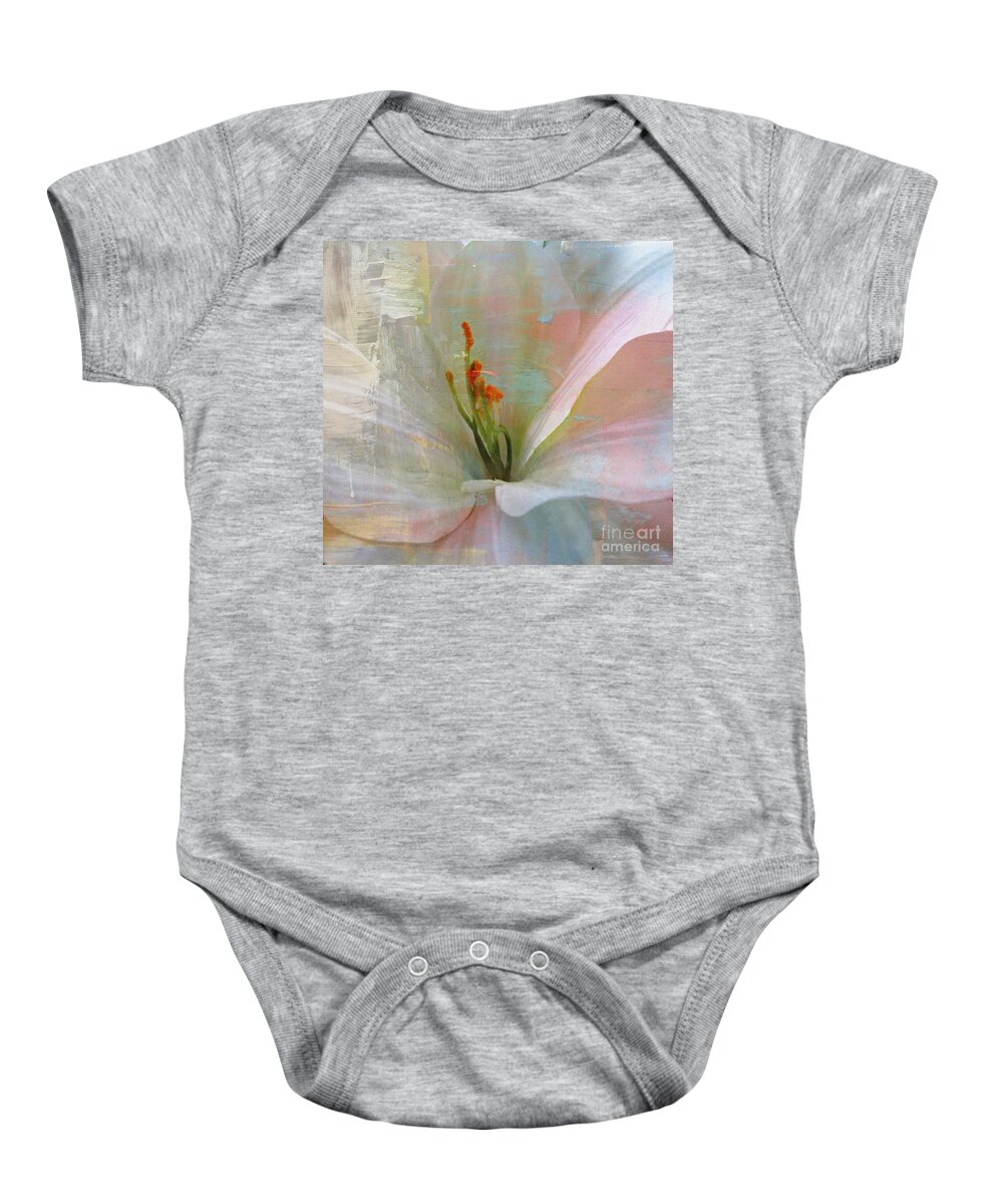 Lily Baby Onesie featuring the photograph Soft Painted Lily by Judy Palkimas