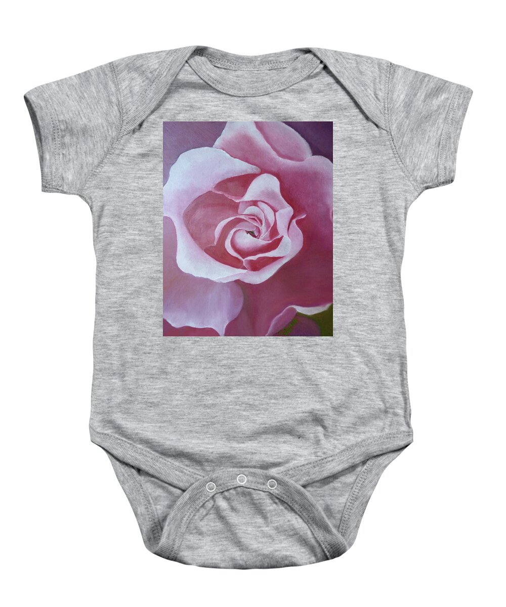 Flower Baby Onesie featuring the painting Spanish Beauty 2 by Claudia Goodell