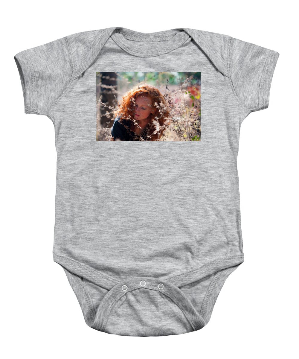 Woman Baby Onesie featuring the photograph Spring in the Heart by Jenny Rainbow