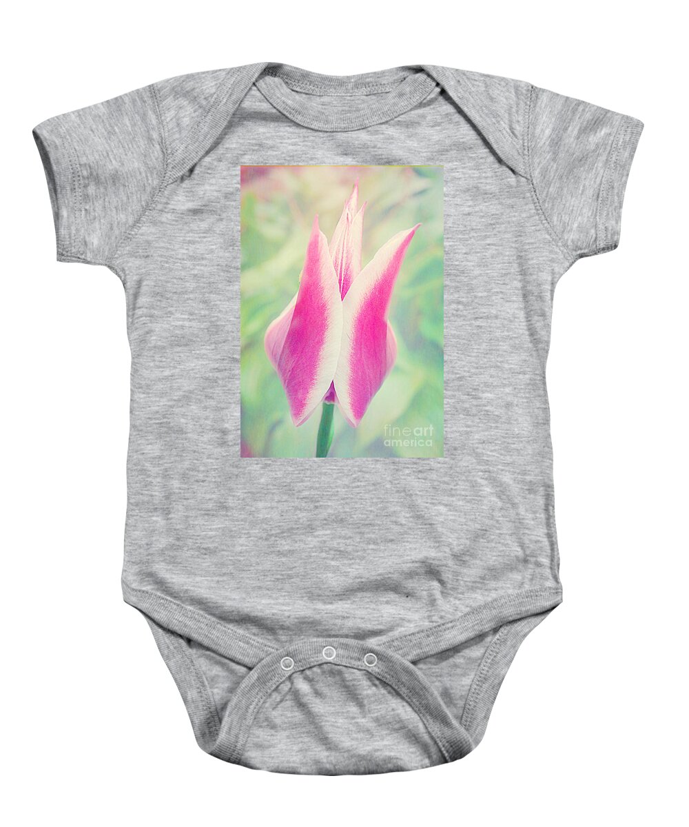 Macro Tulip Baby Onesie featuring the photograph Spring Spectacular by Peggy Franz