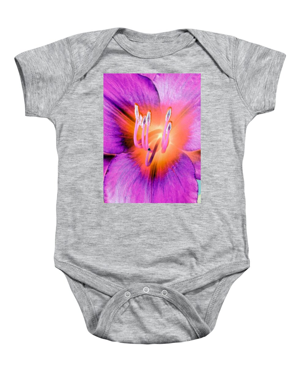 Flower Baby Onesie featuring the photograph Stigma - PhotoPower 1073 by Pamela Critchlow