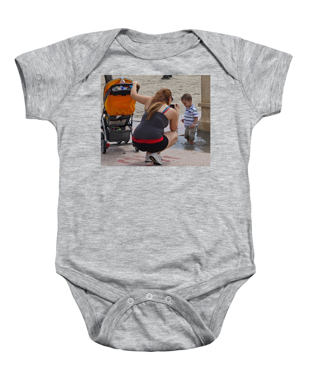 In Focus Baby Onesie featuring the photograph Street Scene by Dart Humeston