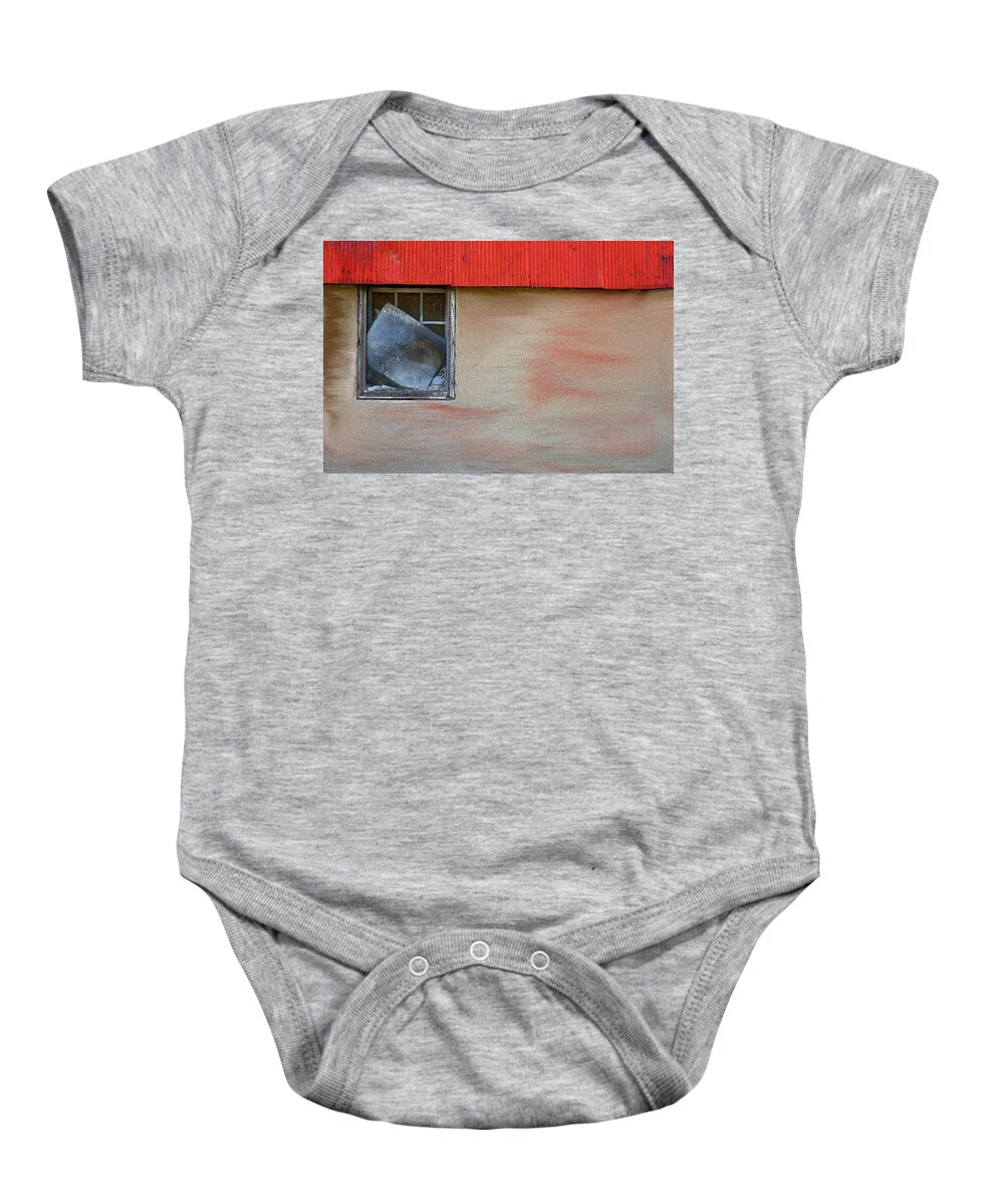 Roof Baby Onesie featuring the photograph Stucco Flow by Randy Pollard