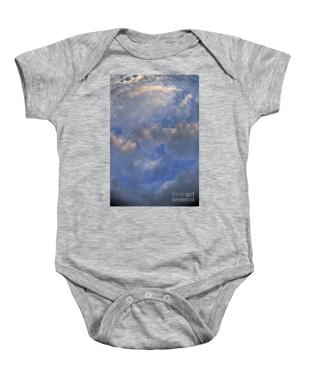 Sky Baby Onesie featuring the photograph Summer Sky by Ron Sanford