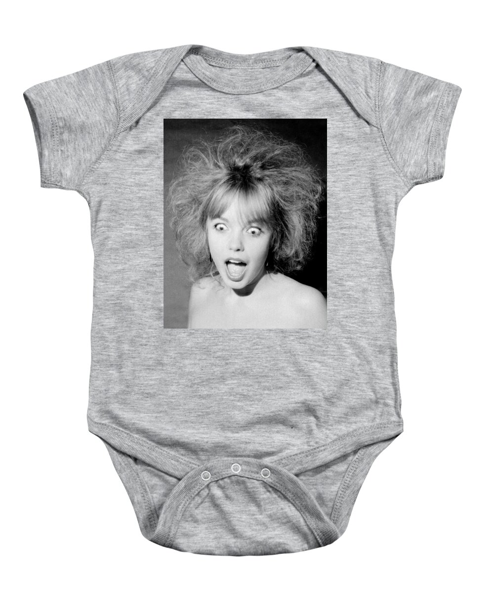 Black Baby Onesie featuring the photograph Surprise by Steve Ball