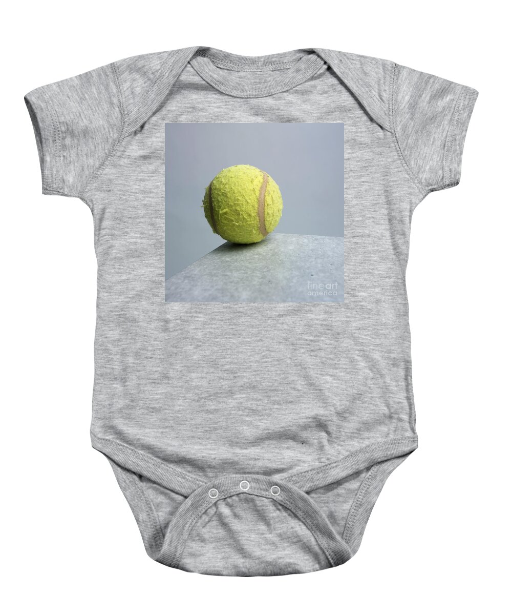 Studio Shot Baby Onesie featuring the photograph Tennis ball by Bernard Jaubert
