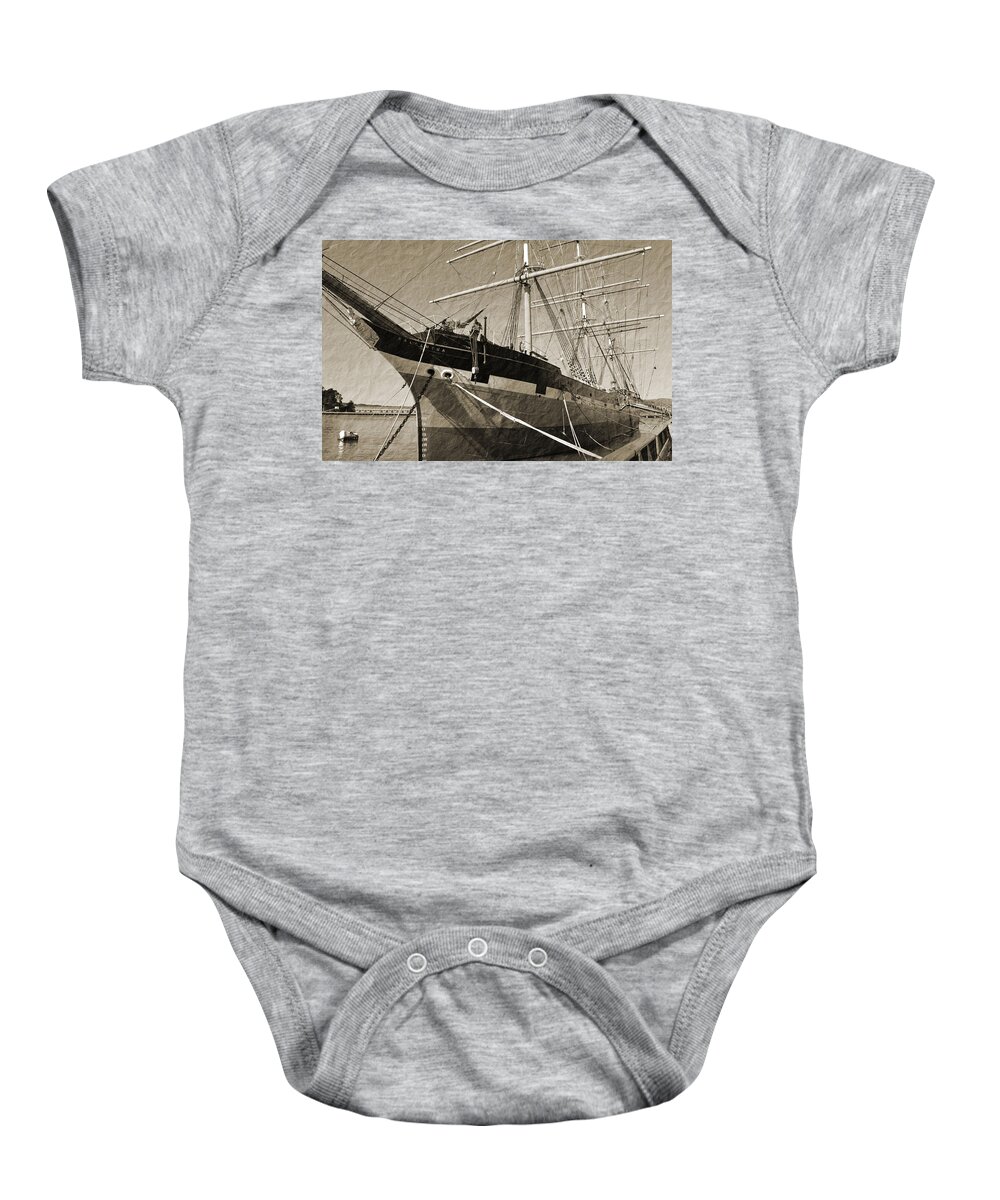 Francisco Baby Onesie featuring the photograph The Balclutha by Holly Blunkall