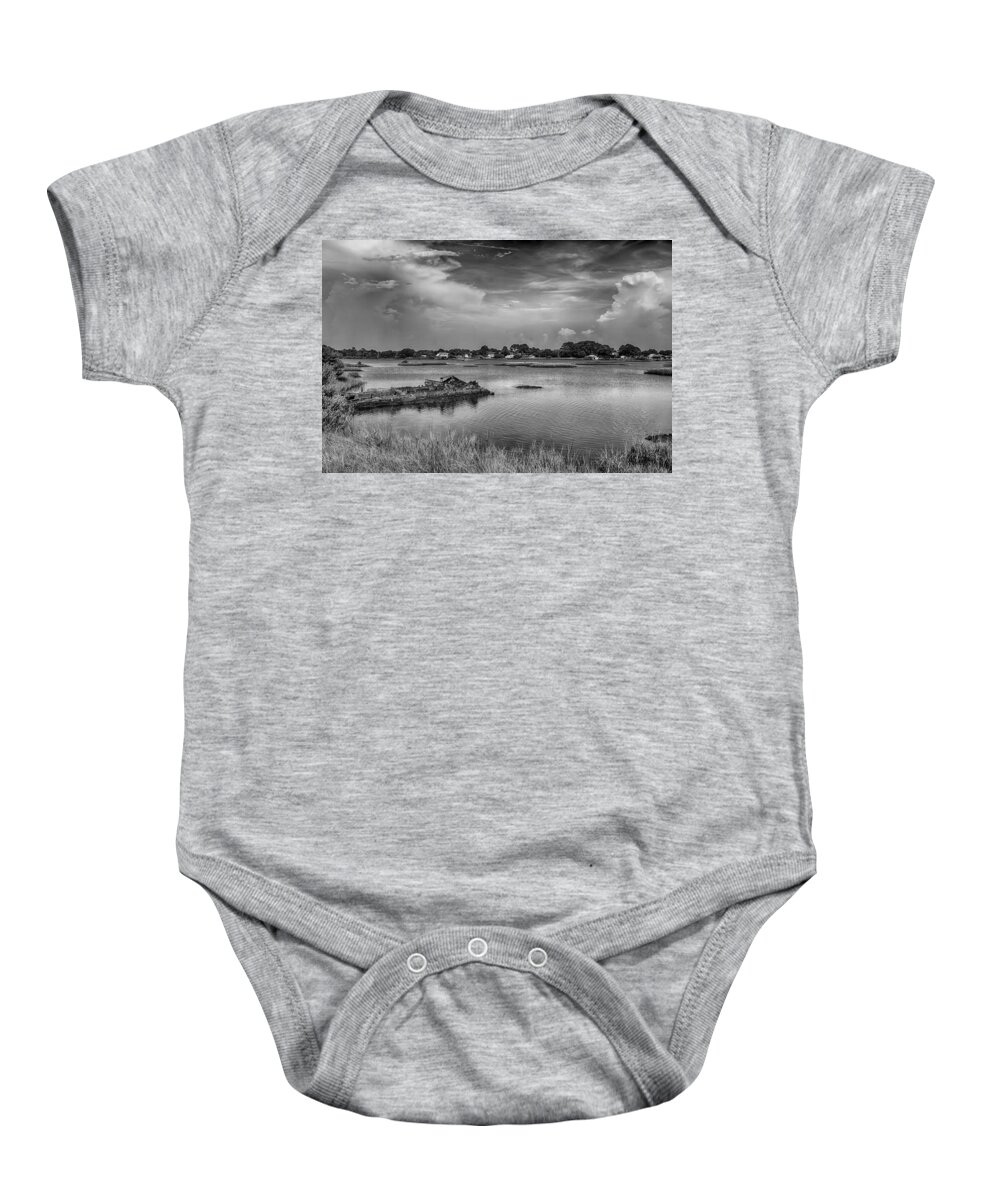 Ceder Key Baby Onesie featuring the photograph The Boardwalk Trail by Howard Salmon