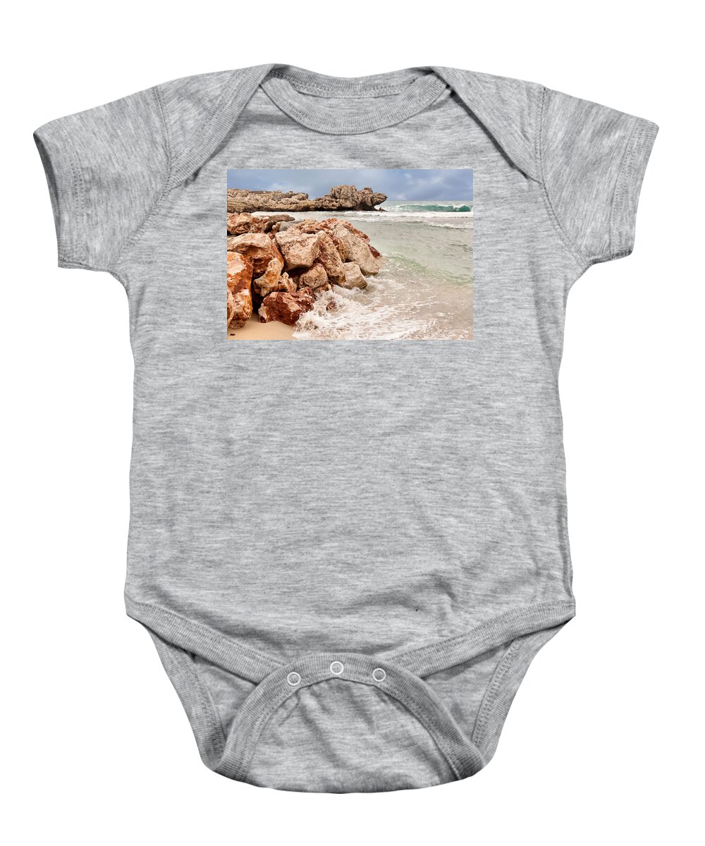 Labadee Baby Onesie featuring the photograph The Dragon of Labadee by Mitchell R Grosky
