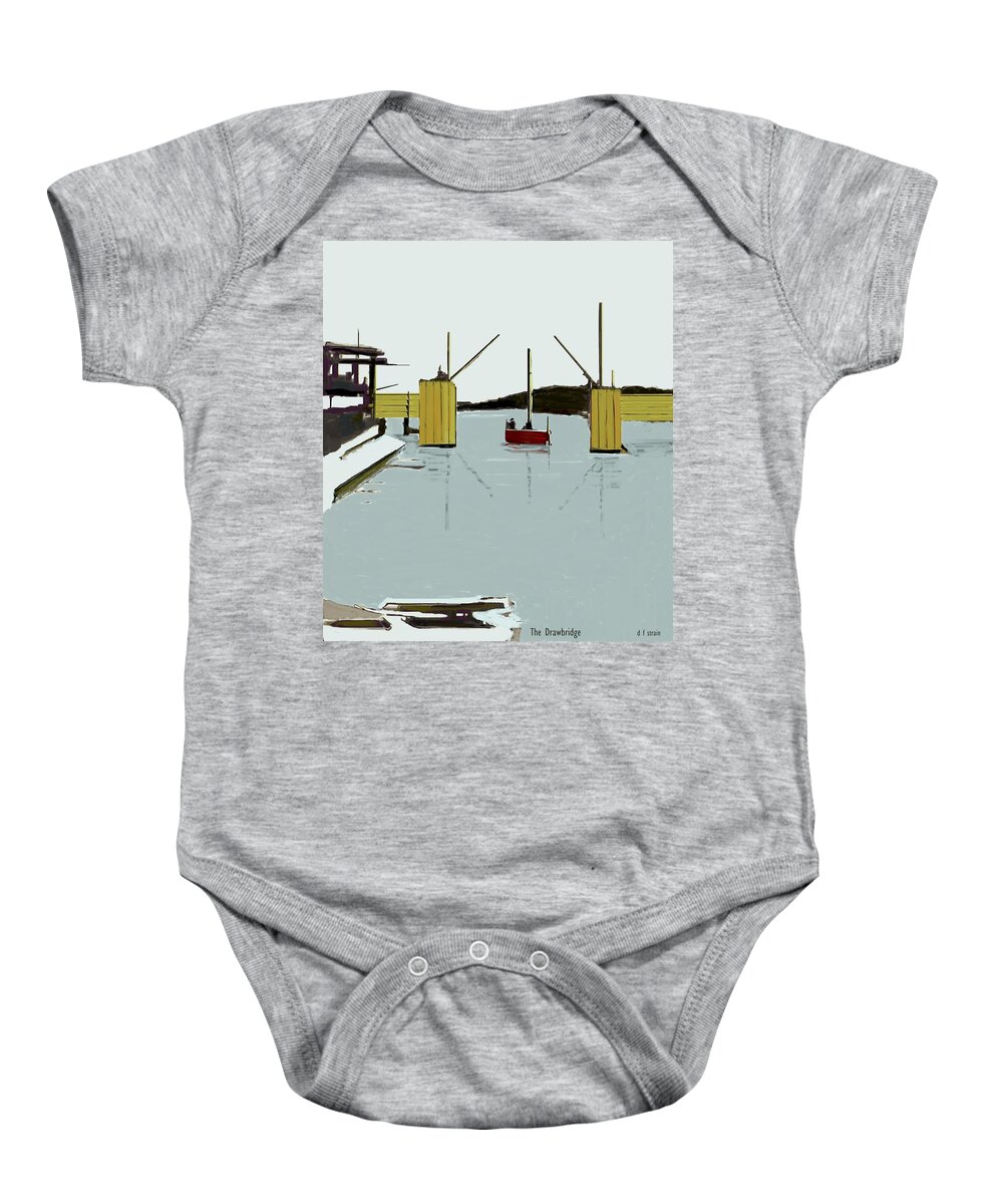  Baby Onesie featuring the painting The Drawbridge  Number 4 by Diane Strain