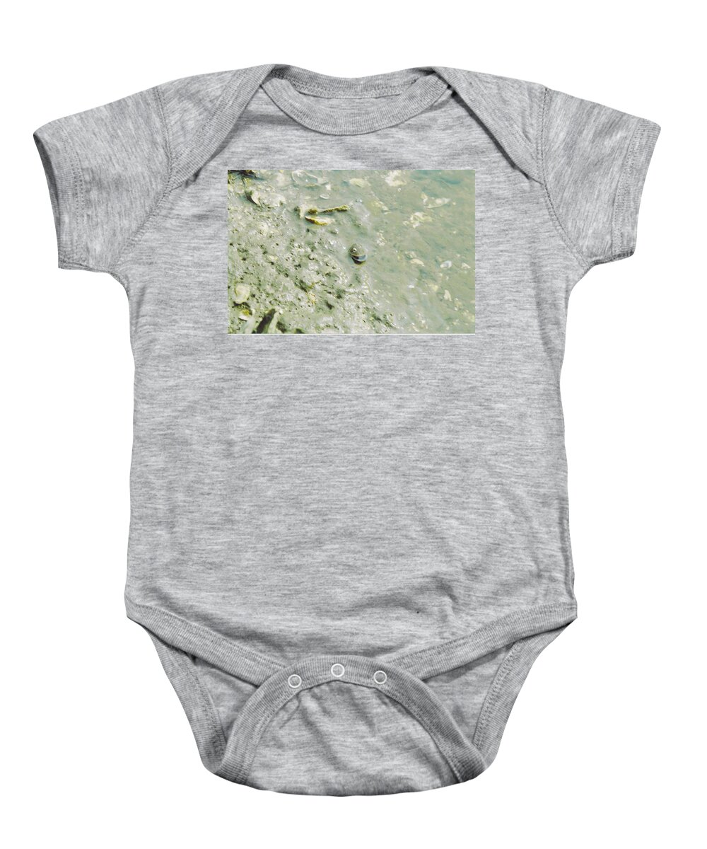 Matlasha Baby Onesie featuring the photograph The eye of a clam by Robert Floyd