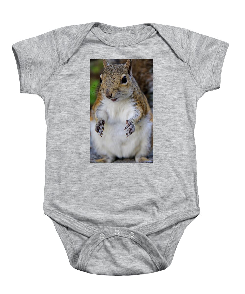 The God Father Speaks Baby Onesie featuring the photograph The God Father Speaks by Edward Smith