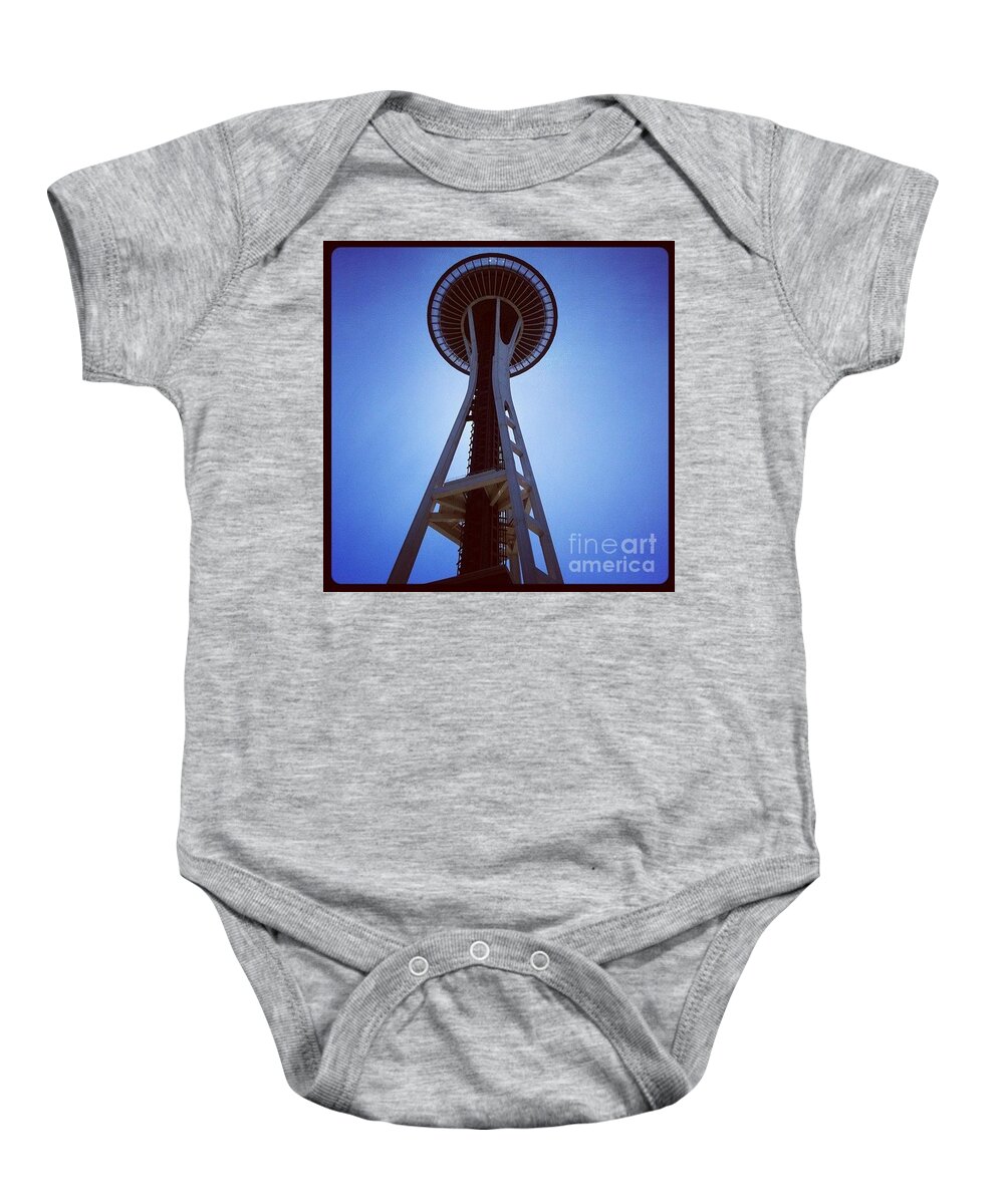 Seattle Space Needle Baby Onesie featuring the photograph The Needle by Denise Railey