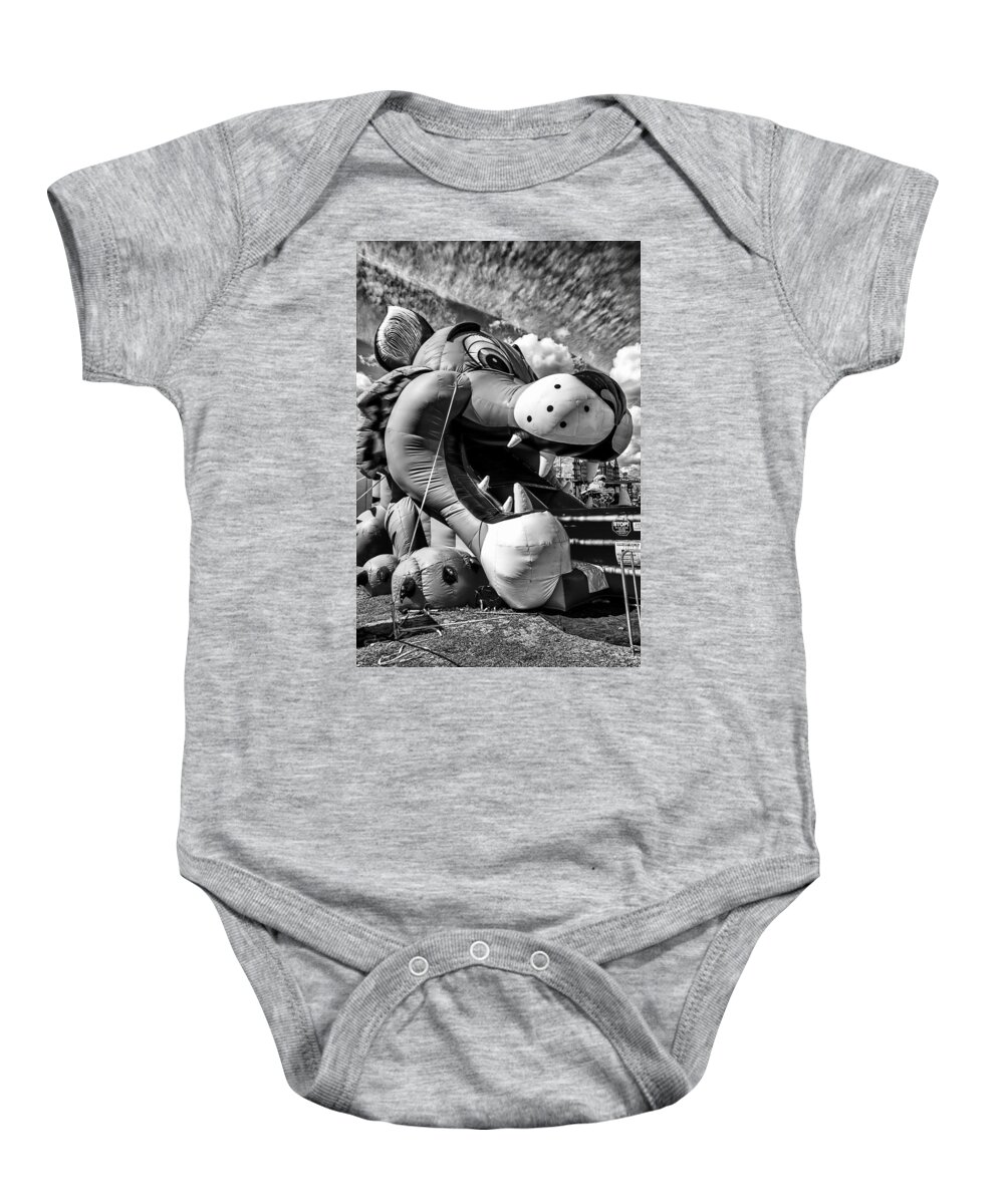 Christopher Holmes Photography Baby Onesie featuring the photograph Tiger - BW by Christopher Holmes