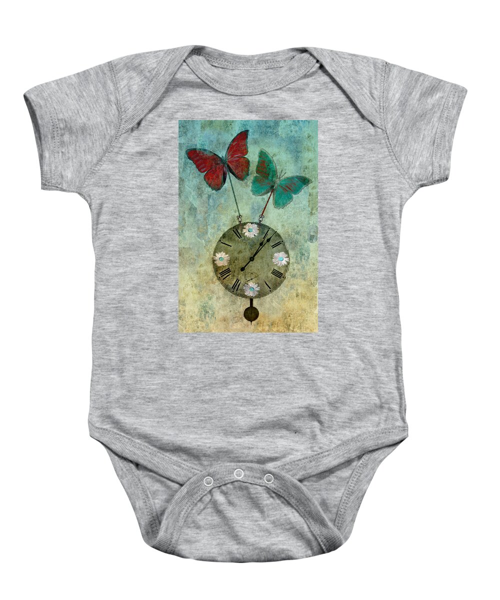 Digital Art Canvas Prints Baby Onesie featuring the photograph Time Flies by Aimelle Ml