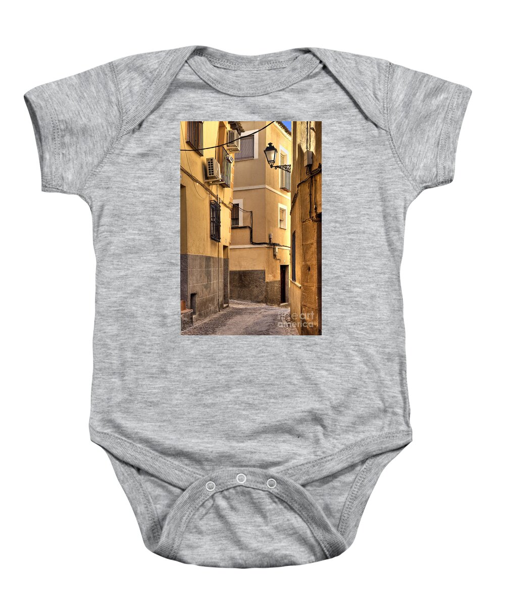 Castilla La Mancha Baby Onesie featuring the photograph Toledo Alley by John Greim