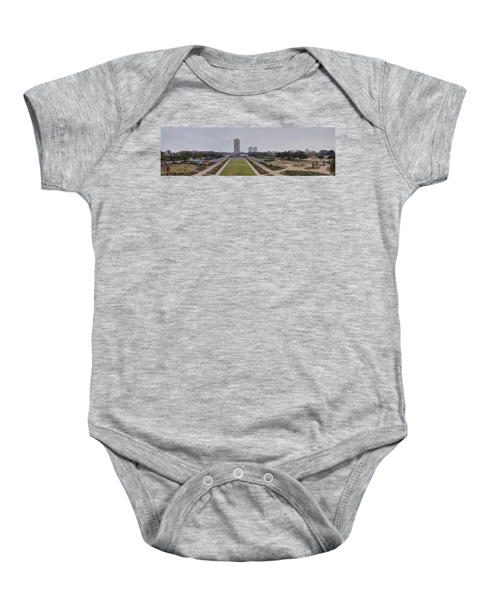 Hermann Park Baby Onesie featuring the photograph Top of the Park by Joshua House