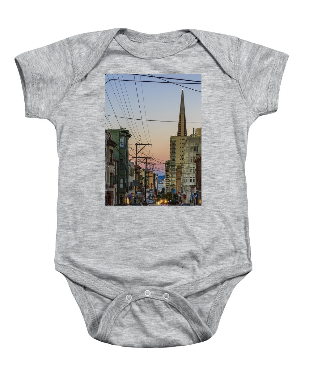 Transamerica Baby Onesie featuring the photograph Transamerican Urbanism by Scott Campbell