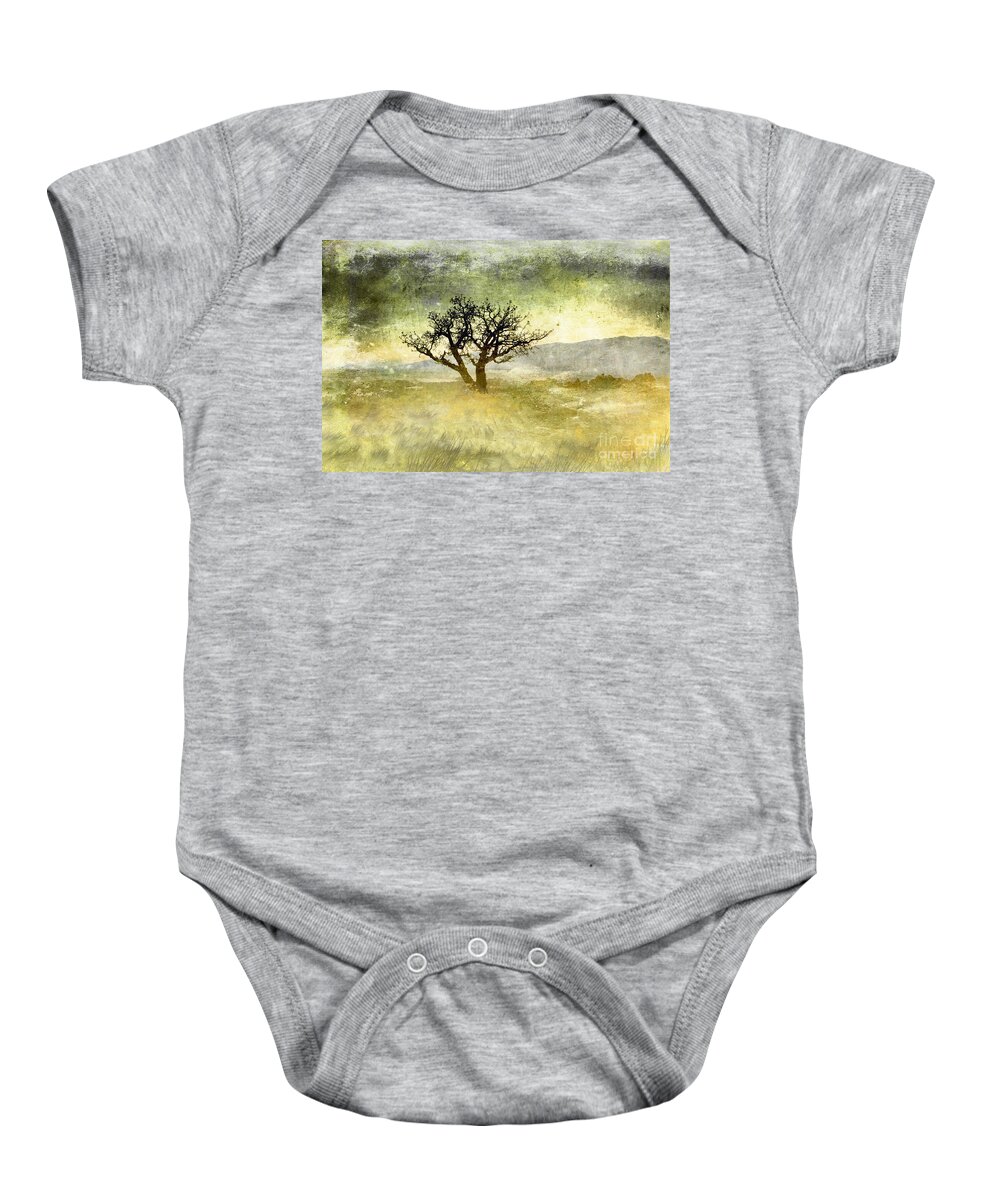 Trees Baby Onesie featuring the photograph Tree at Dusk in Waikoloa 3 by Ellen Cotton