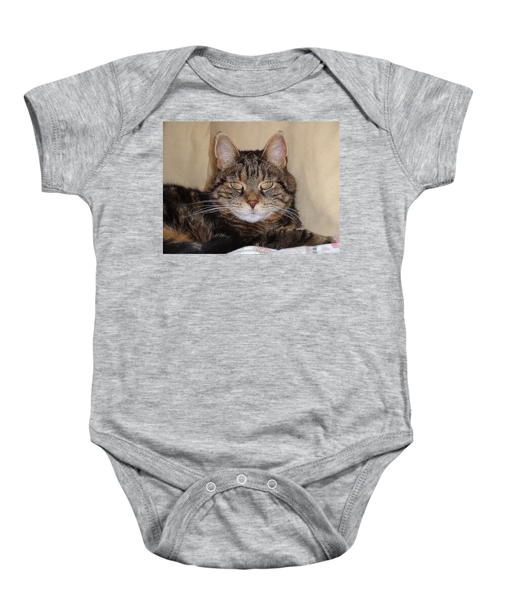 Cats Baby Onesie featuring the photograph Tripod by Guy Whiteley