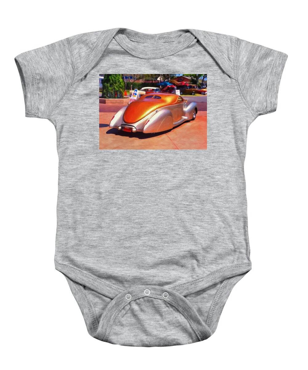 Custom Cars Baby Onesie featuring the painting Ultimate Cruiser by Michael Pickett