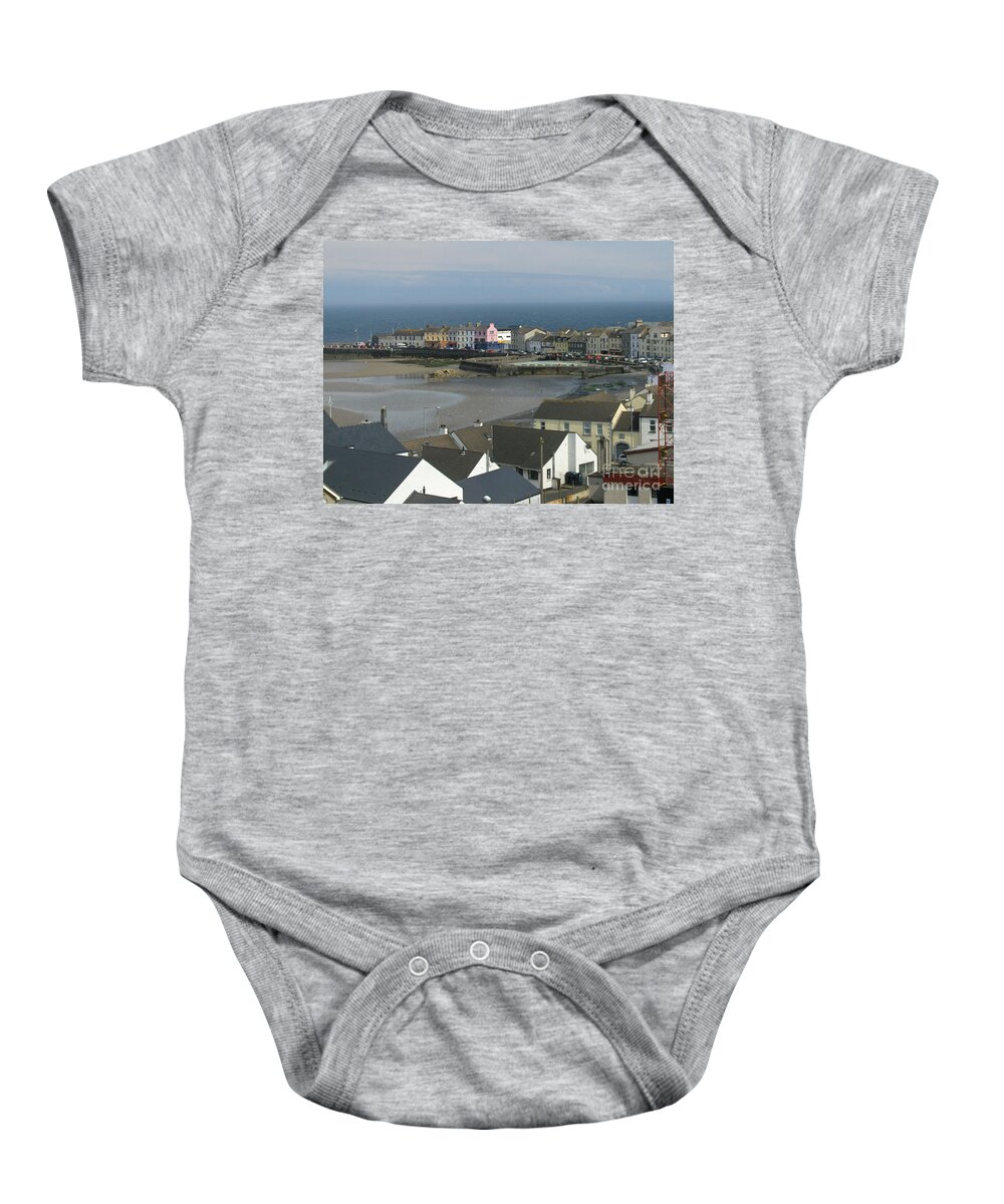 Landscape Baby Onesie featuring the photograph View from Moat Donaghadee Ireland by Brenda Brown