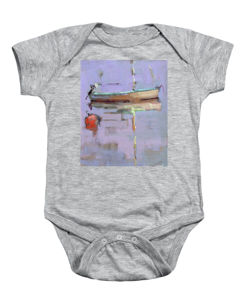 Lenno Baby Onesie featuring the painting Passages by Jerry Fresia