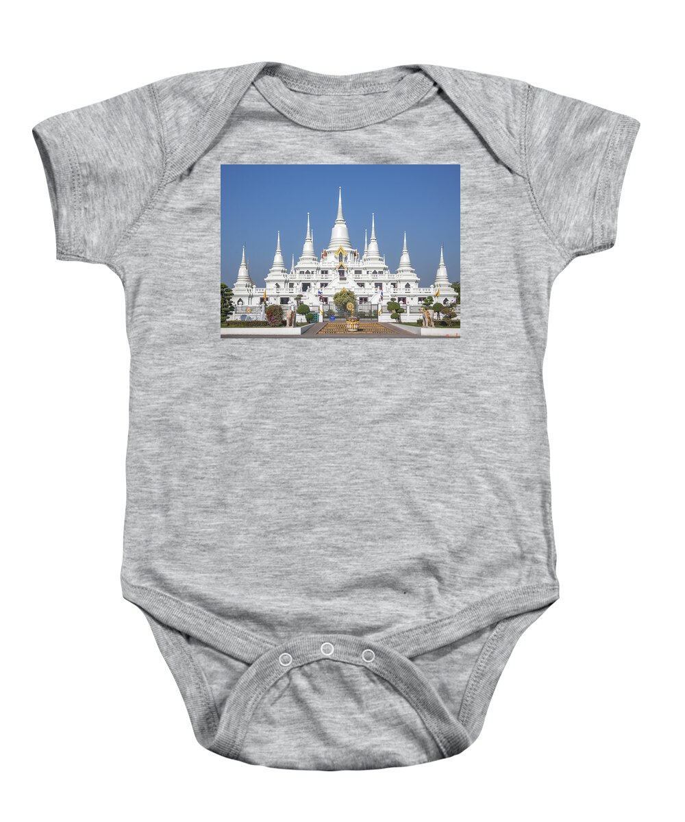 Temple Baby Onesie featuring the photograph Wat Asokaram Phra Thutangkha Chedi DTHSP0003 by Gerry Gantt