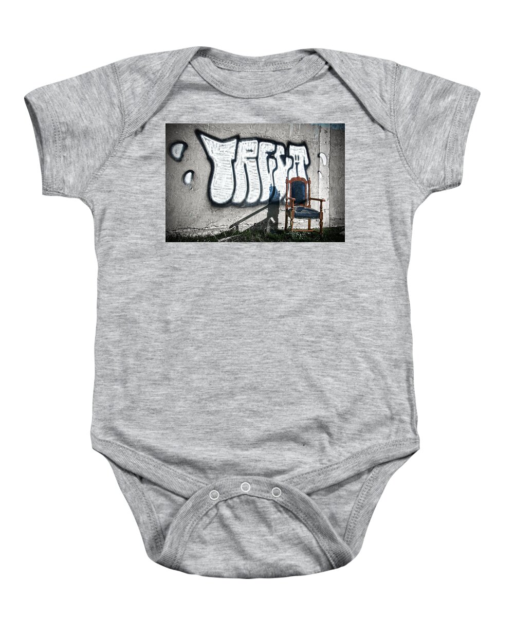 Armchair Baby Onesie featuring the photograph Watch The Throne by RicardMN Photography