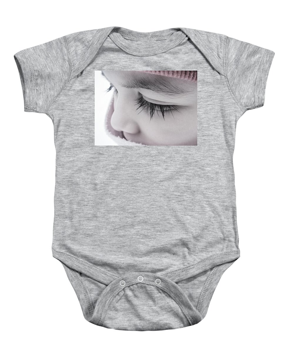 Water Droplets Baby Onesie featuring the photograph Water droplets by Marianna Mills