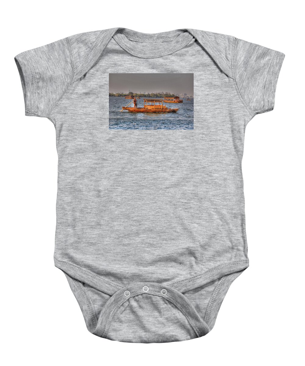 China Baby Onesie featuring the photograph Water Taxi in China by Bill Hamilton