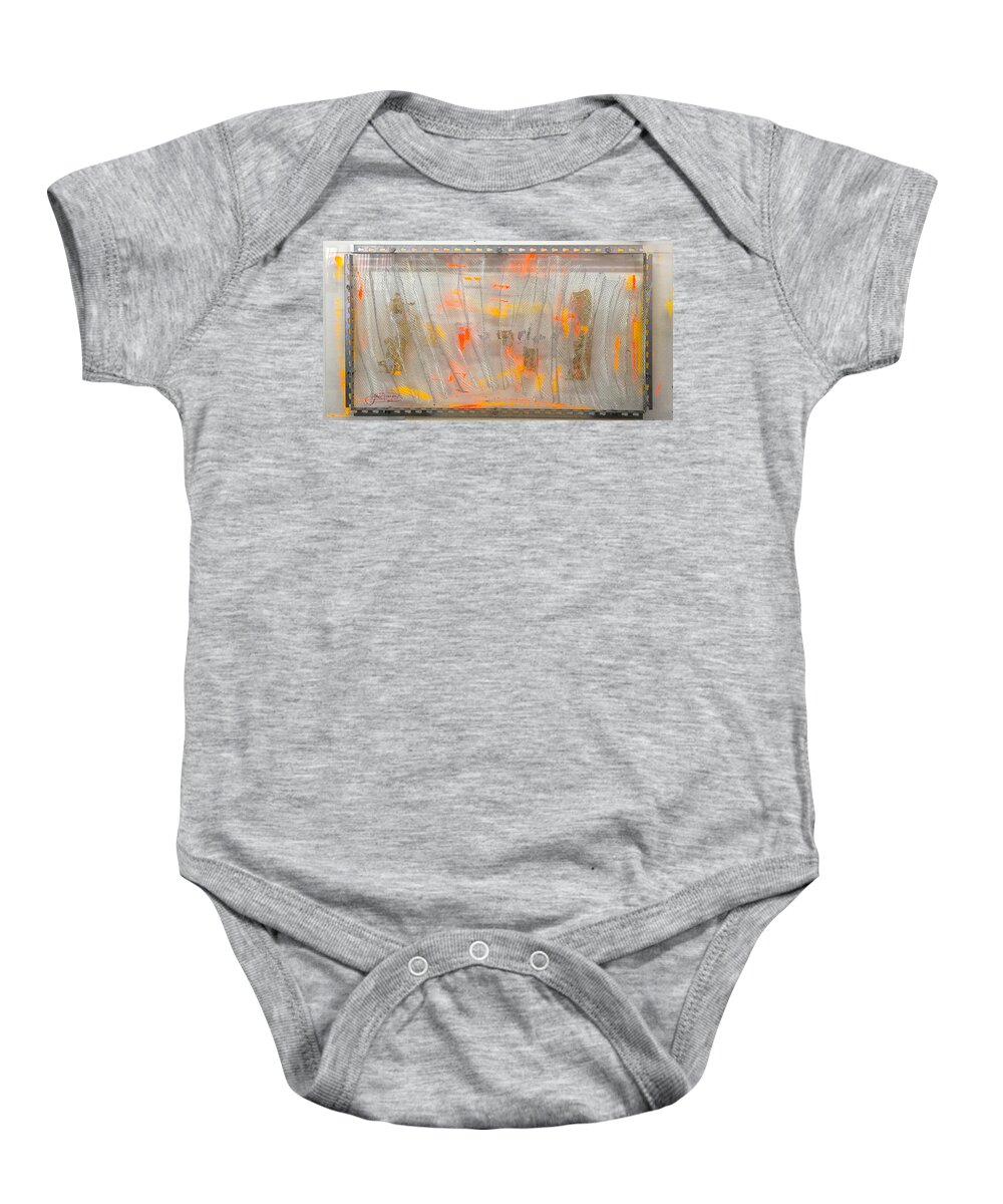 Painting Baby Onesie featuring the painting Waves Of Light by Jack Diamond