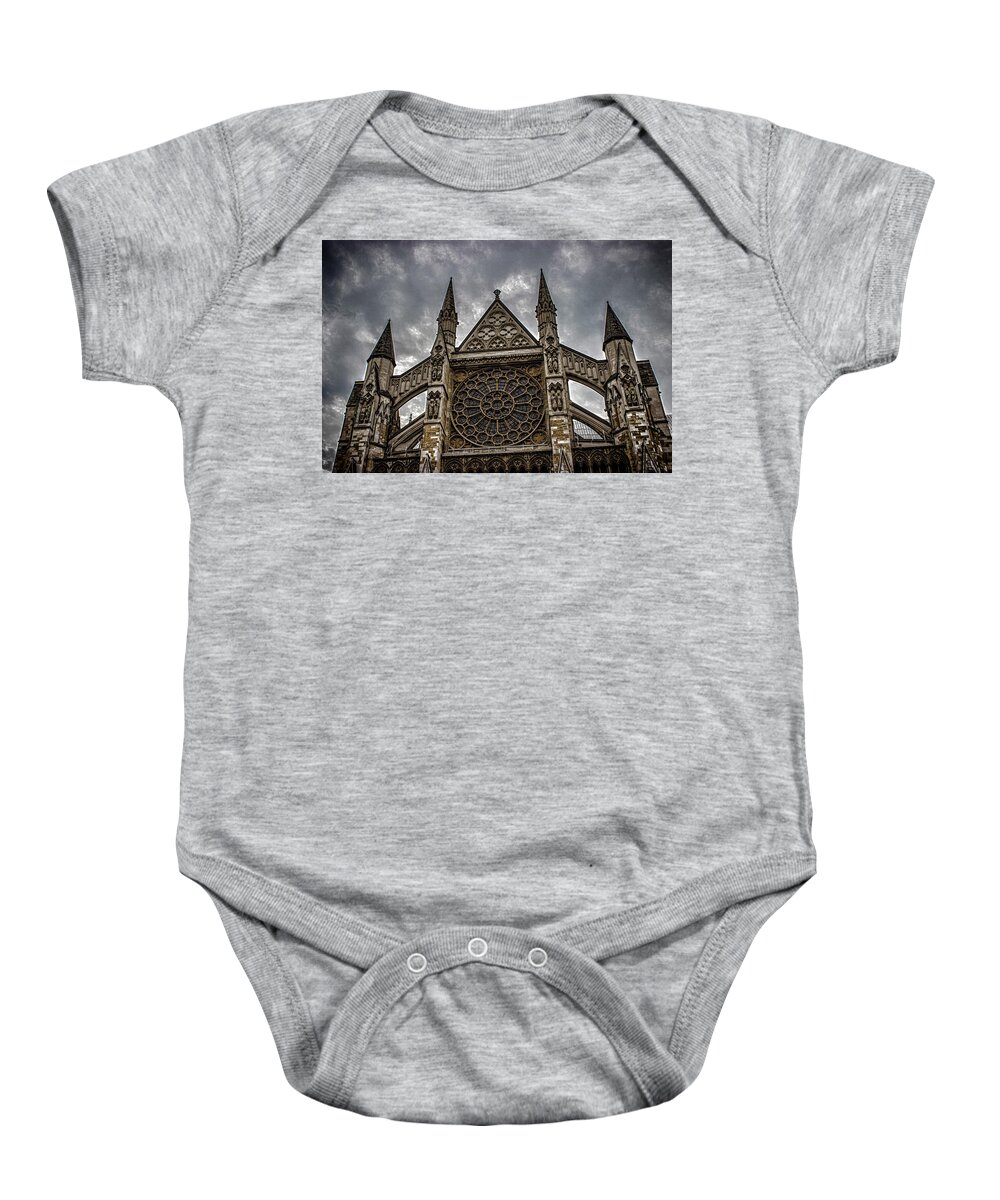 Westminster Baby Onesie featuring the photograph Westminster Abbey by Martin Newman