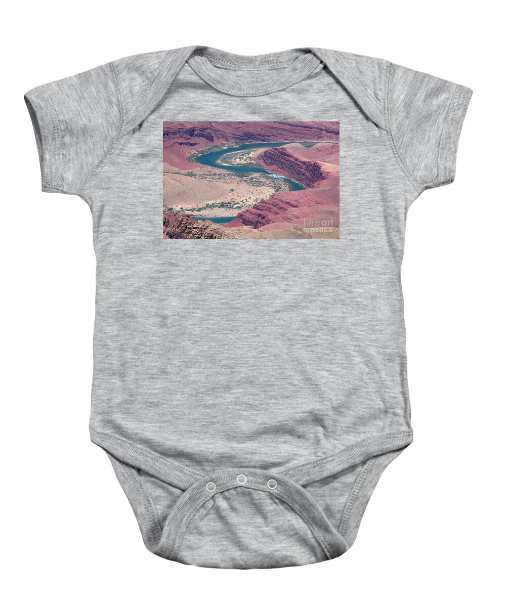 Grand Canyon National Park Baby Onesie featuring the photograph Winding Colorado River by Debra Thompson