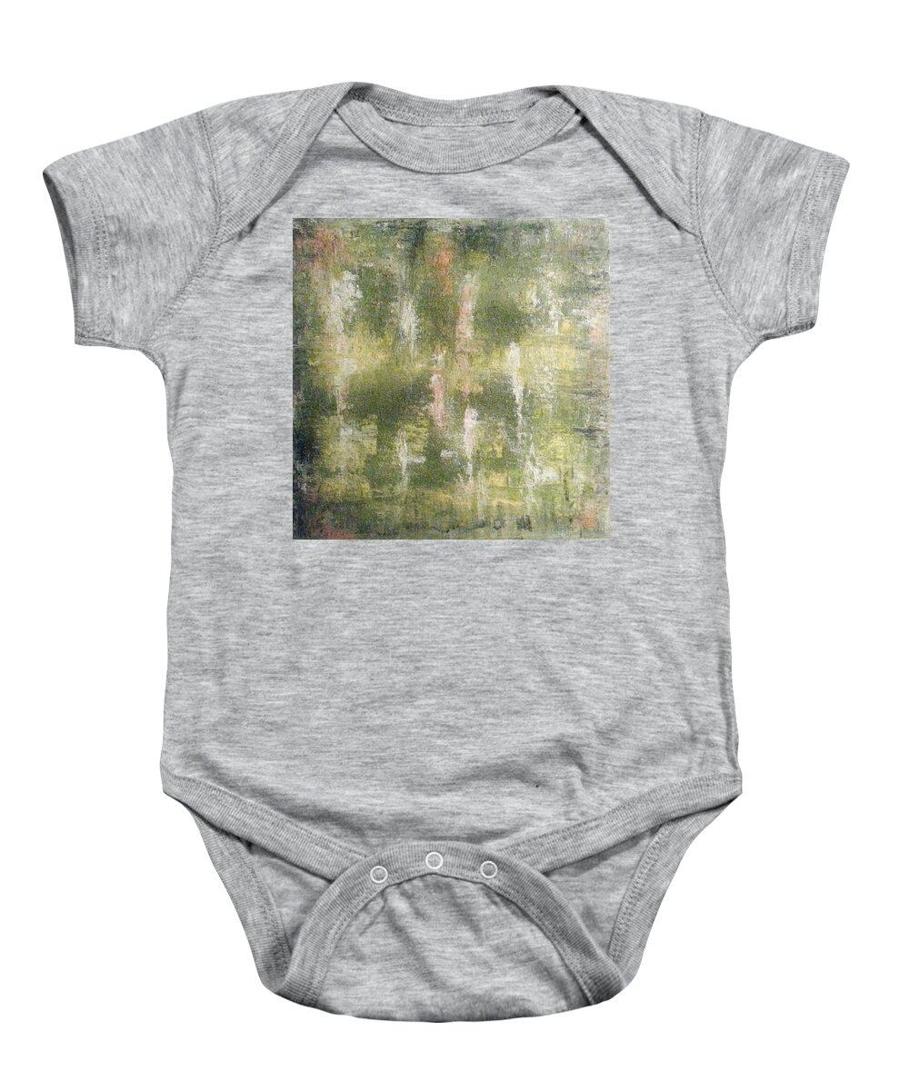 Abstract Painting Baby Onesie featuring the painting Y - liesi by KUNST MIT HERZ Art with heart