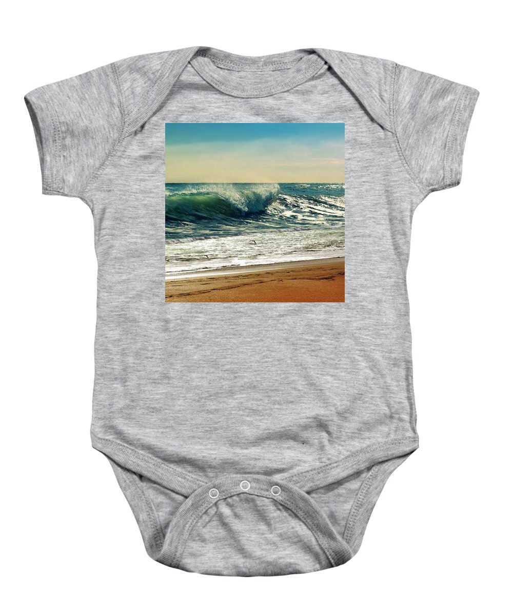Beach Baby Onesie featuring the photograph Your Moment Of Perfection by Laura Fasulo