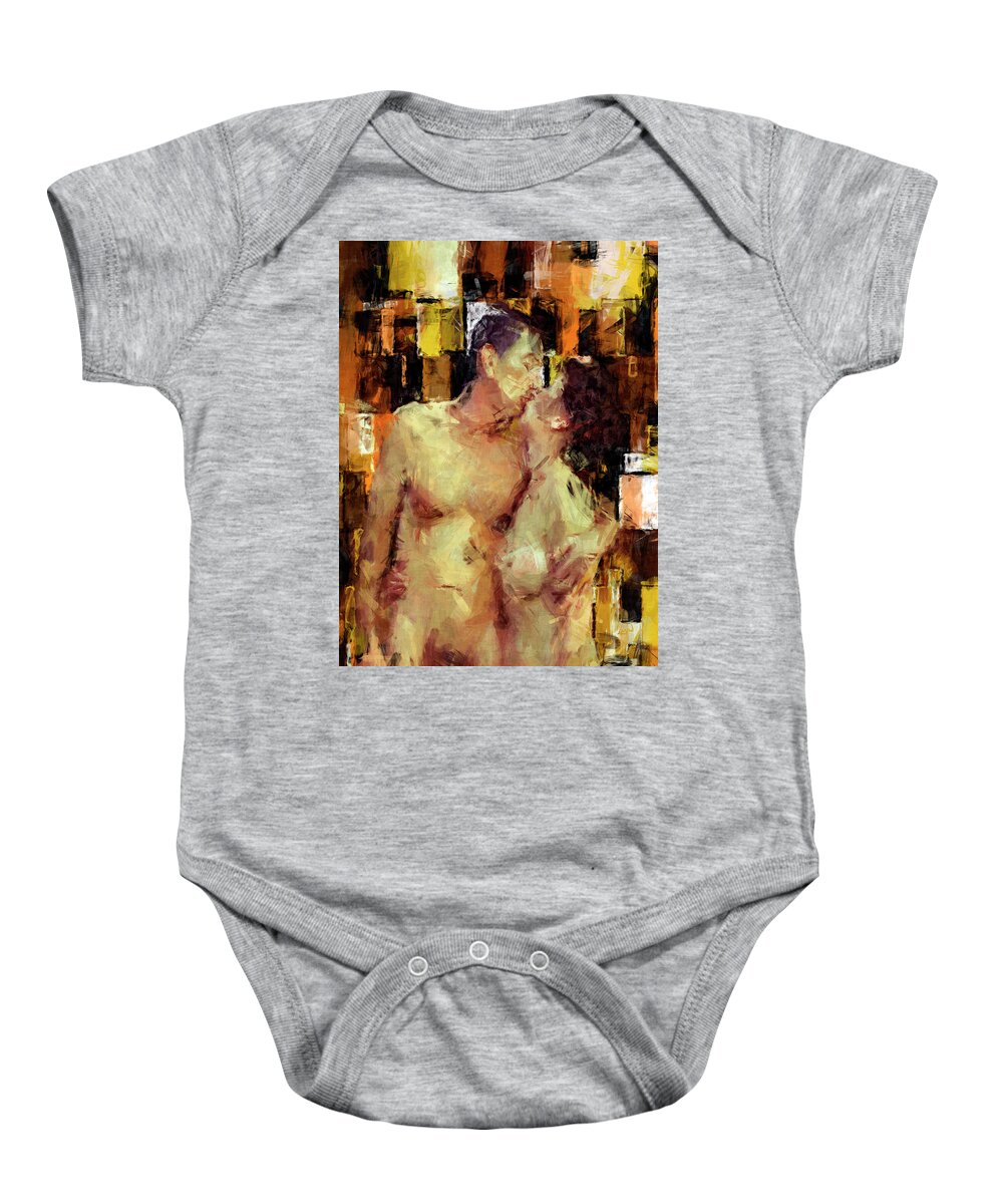 Nude Baby Onesie featuring the photograph You're The One by Kurt Van Wagner