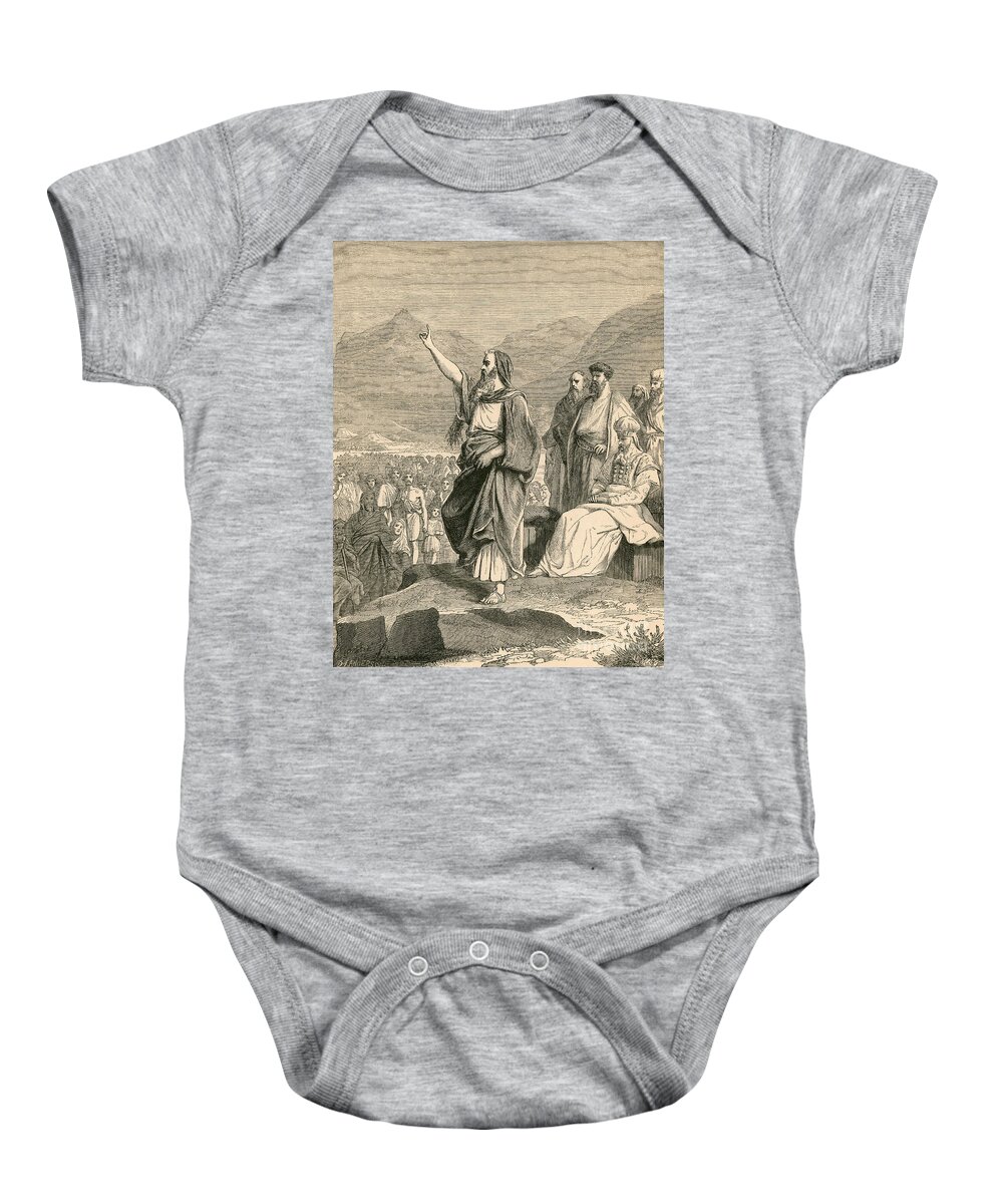History Baby Onesie featuring the photograph Moses, Christian, Hebrew And Muslim #1 by Photo Researchers