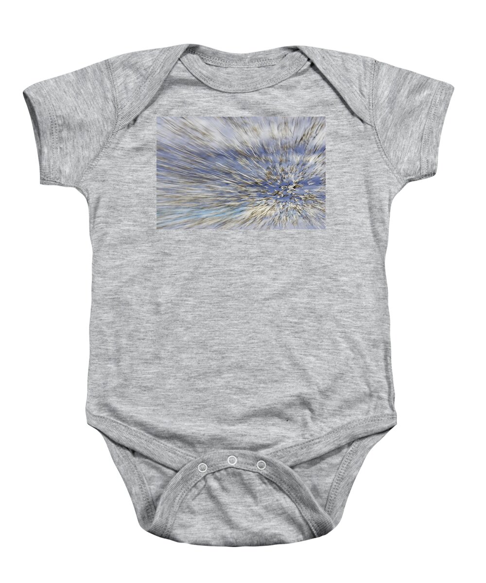 00198394 Baby Onesie featuring the photograph Snow Goose Flock Abstract by Konrad Wothe