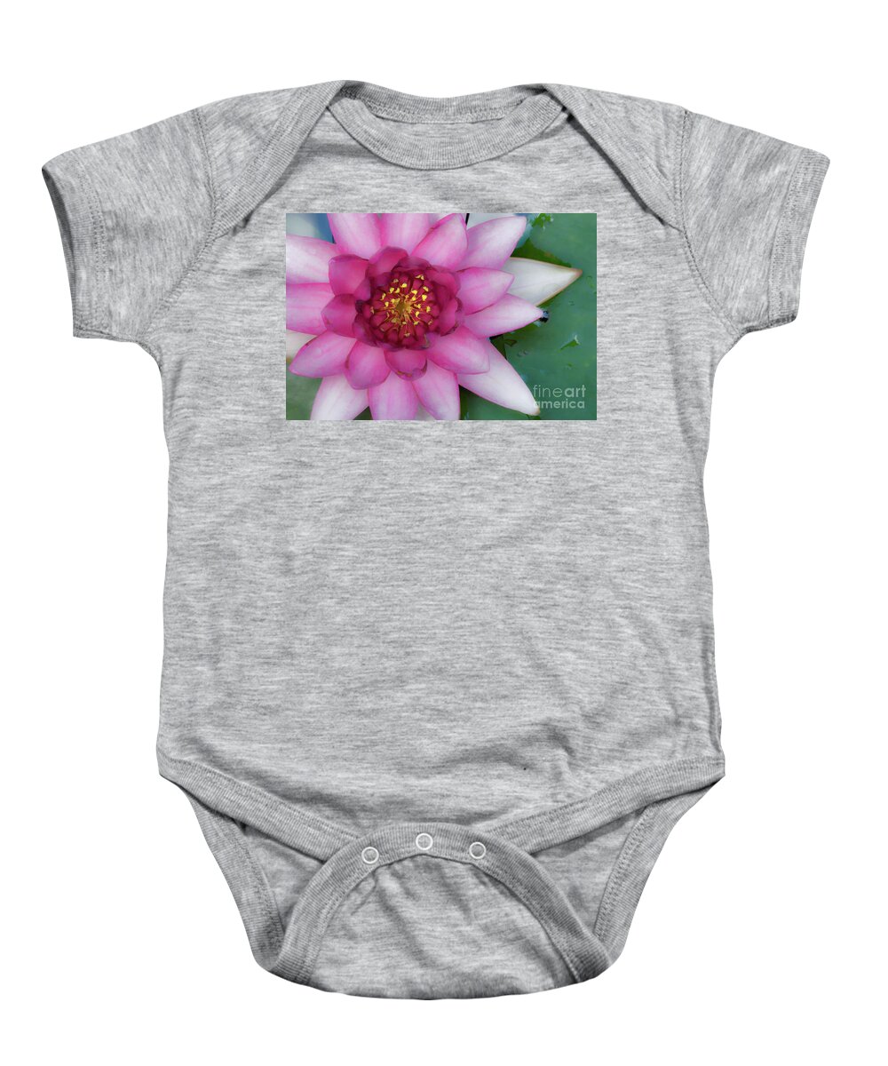 Watercolor Baby Onesie featuring the photograph Water Lilly - D007668c #1 by Daniel Dempster