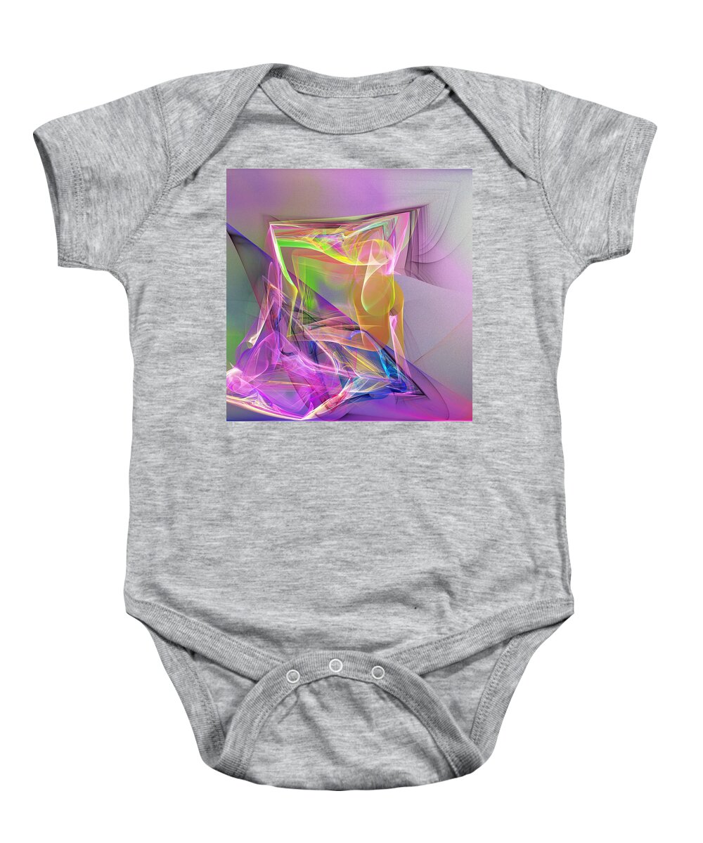 Fine Art Baby Onesie featuring the digital art Abstract Erotica 101511A by David Lane