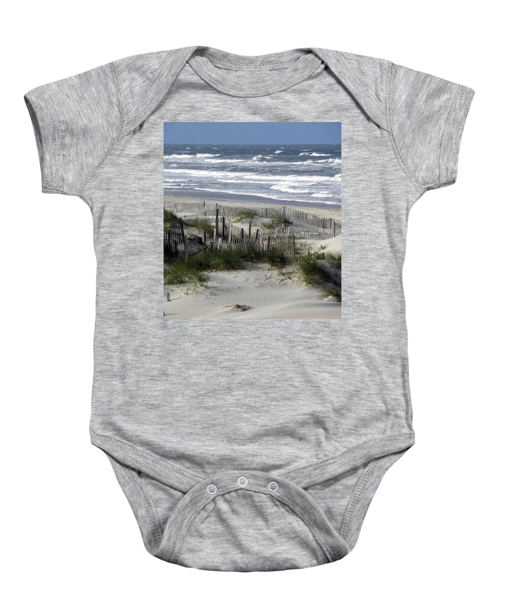 North Carolina Baby Onesie featuring the photograph Carolina Action by Kim Galluzzo