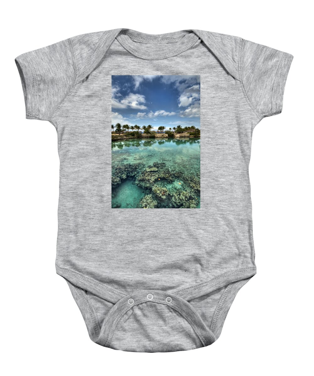 Hdr Baby Onesie featuring the photograph Chankanaab Lagoon by Brad Granger