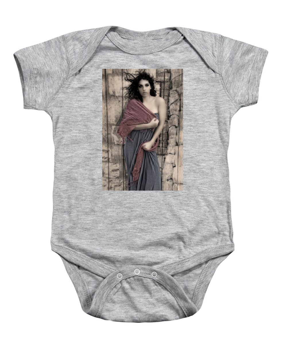 Woman Baby Onesie featuring the photograph Concrete Velvet 5 by Donna Blackhall