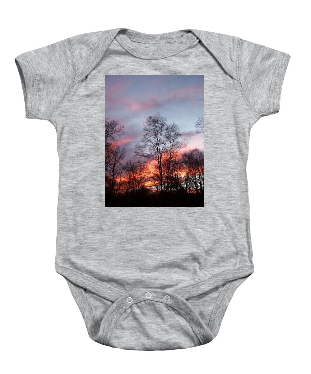 Sunset Baby Onesie featuring the photograph Explosions Of Color by Kim Galluzzo Wozniak