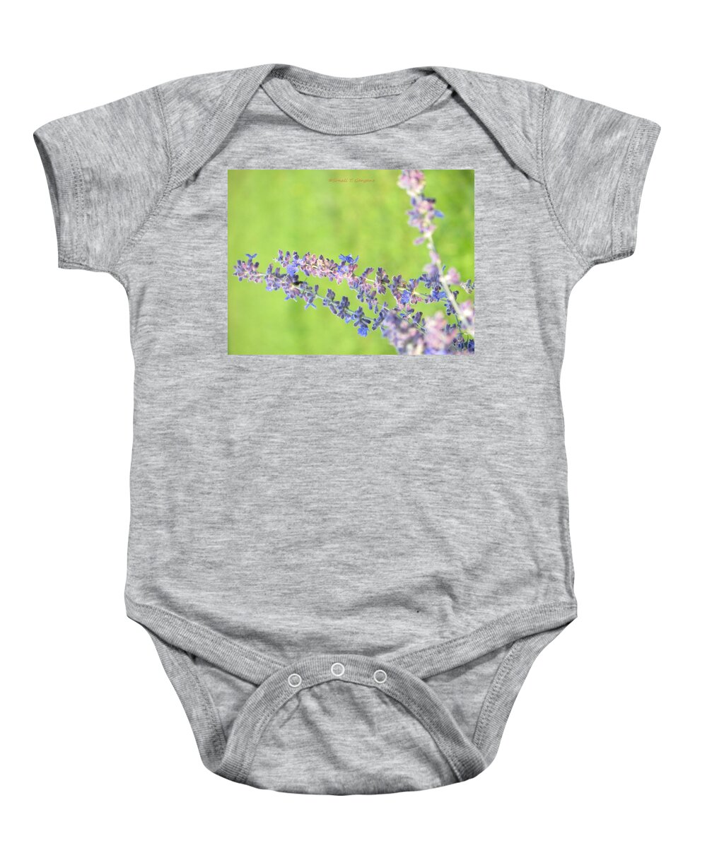 Hues Of Blue Baby Onesie featuring the photograph Florets by Sonali Gangane