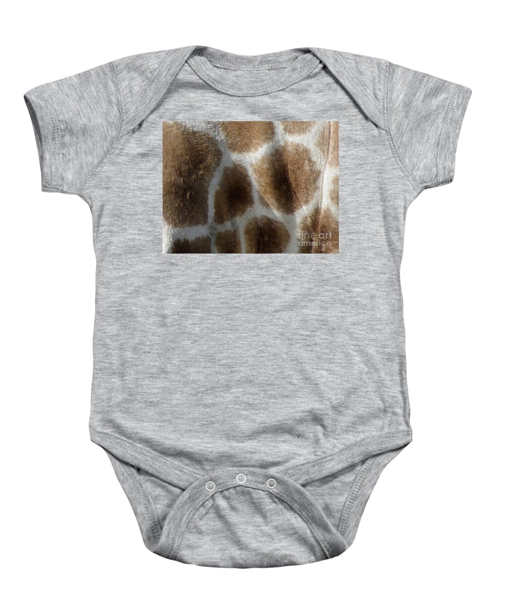 Giraffe Baby Onesie featuring the photograph Giraffe Body Print by Kim Galluzzo Wozniak