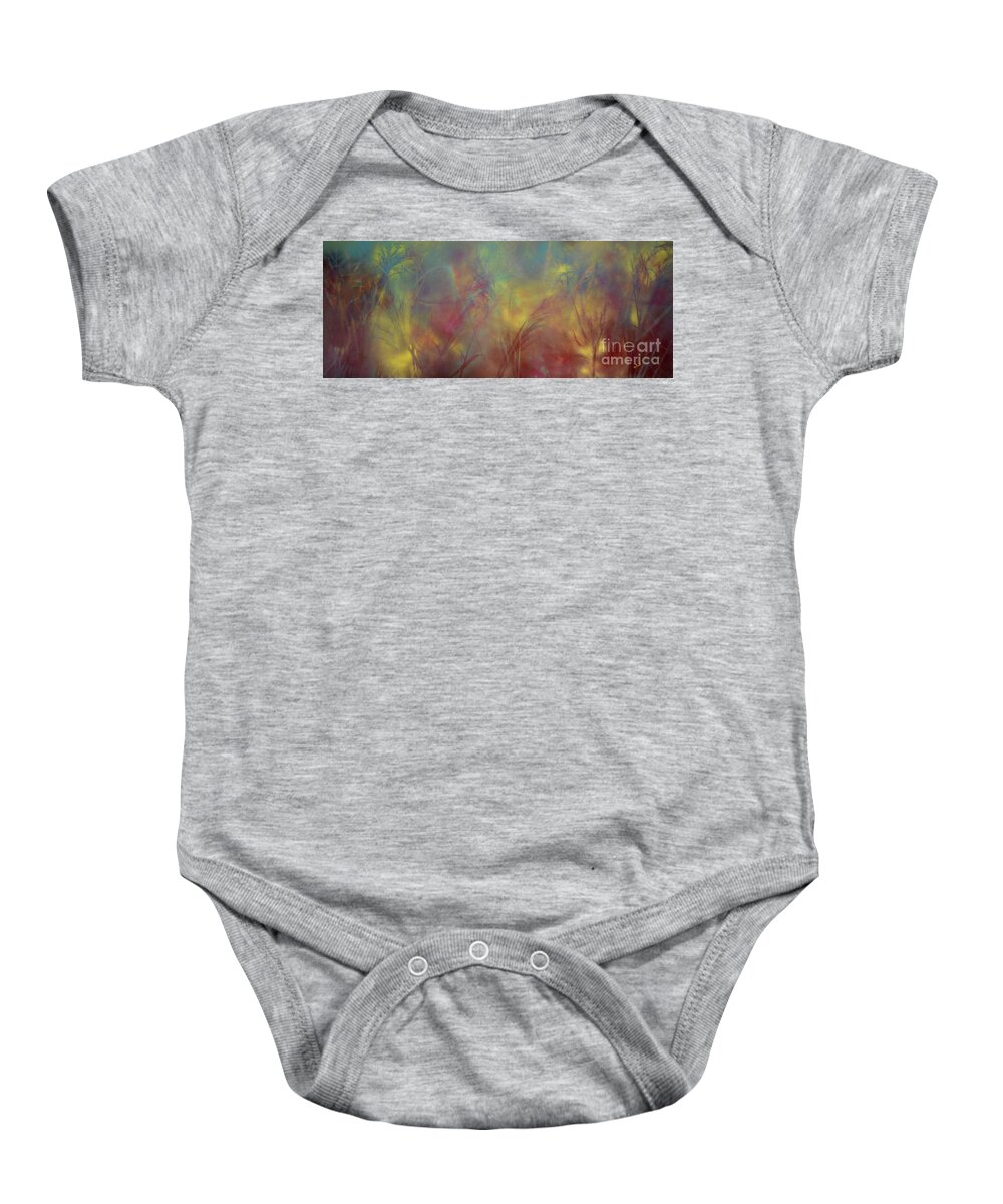 Grass Baby Onesie featuring the painting Grasses by Claire Bull