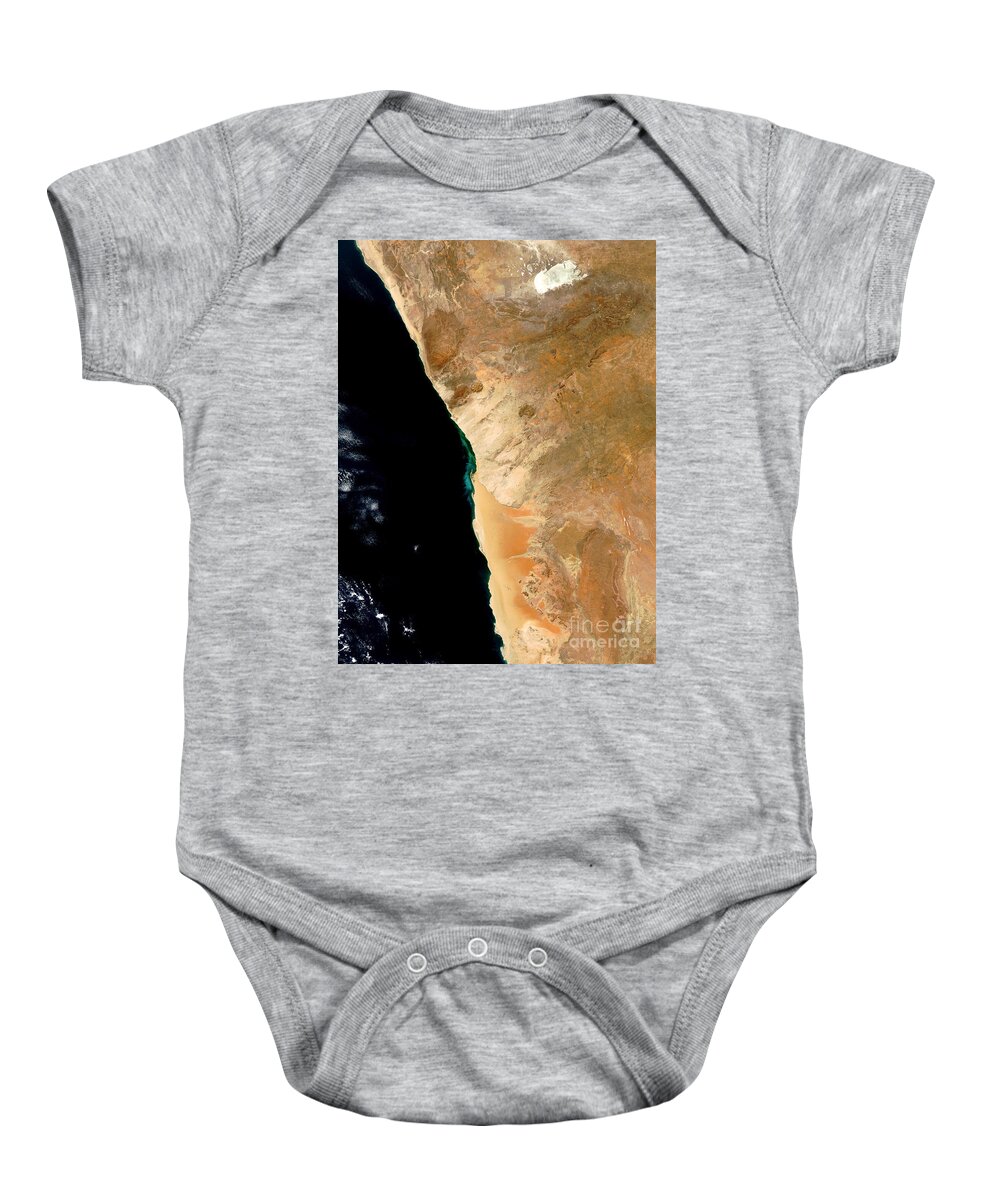 Namibia Baby Onesie featuring the photograph Hydrogen Sulfide Eruption Off Namibia by Nasa