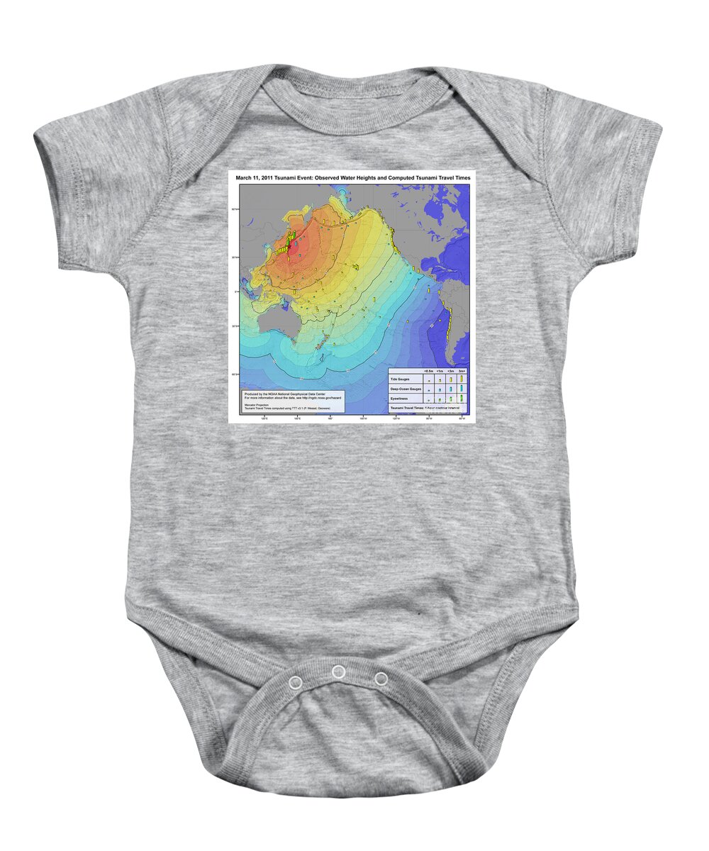 Japan Baby Onesie featuring the photograph Japan Earthquake And Tsunami, 2011 by Science Source